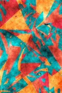 Abstract Shapes Colorful phone wallpaper