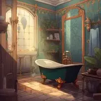 bathtub bathroom home wallpaper