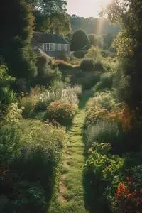 english garden garden scenery phone wallpaper