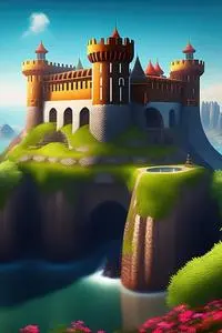 Free Castle illustration and picture phone wallpaper
