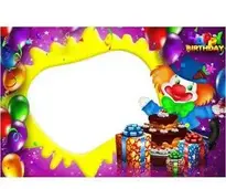 Happy Birthday Kids Photo Frame