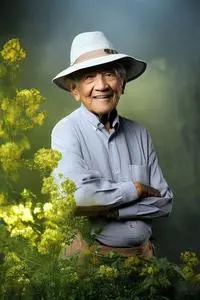 man hat senior elder phone wallpaper