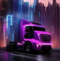truck city urban traffic transport phone wallpaper
