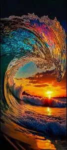 Wave Sea phone wallpaper