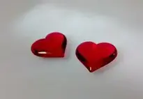 Heart, Transparent, Red background wallpaper