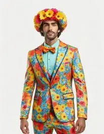 Flower Power Fancy Dress Men face swap