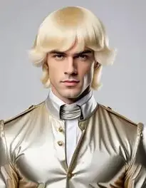 Mens Blonde Wig Fancy Dress face swap