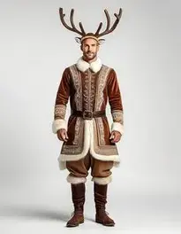 Mens Reindeer face swap