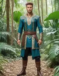 Jungle Fancy Dress Men face swap