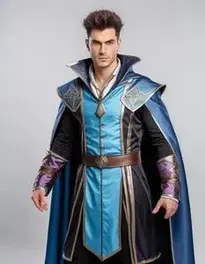 Man Sorceress Cosplay face swap
