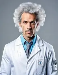 Men Mad Scientist face swap