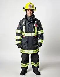 Mens Firefighter Halloween face swap
