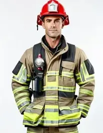 Mens Fireman Fancy Dress face swap