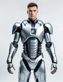 Mens Robot face swap