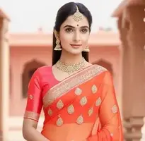Indian Woman Bride Saree, Jewelry, face swap