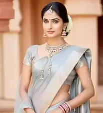 Indian Woman Bride Saree, Jewelry, face swap