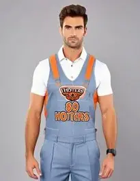 Mens Hooters Fancy Dress face swap