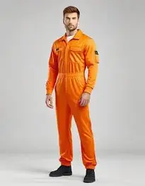 Mens Orange Jumpsuit face swap