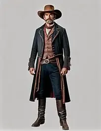 Old West Costumes Men face swap