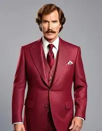 Ron Burgundy Dress face swap