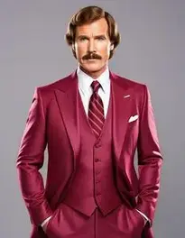 Ron Burgundy Suit face swap