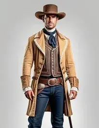 Wild West Costume Mens face swap