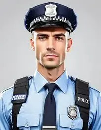 Police Outfit Men face swap
