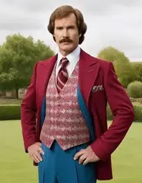 Ron Burgundy Fancy Dress face swap
