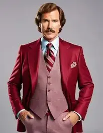 Ron Burgundy Suit face swap