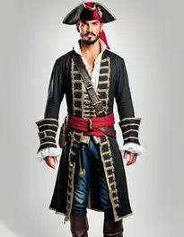 Simple Pirate Costume For Men face swap