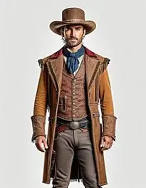 Wild West Fancy Dress Mens face swap