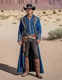 Wild Wild West Costumes For Men face swap