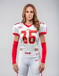 ladies american football fancy dress American Football Ball Skater Dress Women Running Sports Spandex Cosplay Halloween Costume Tank Fitted Stretchable Party Outfit