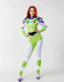 Buzz Light Year Halloween Costume Woman face swap
