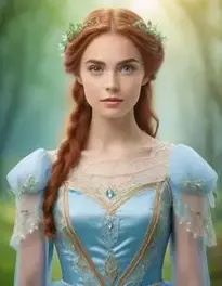 Enchanted Inspired Dress face swap