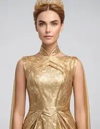 Fancy Gold Dress face swap
