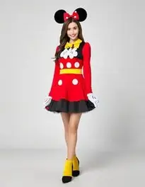Female Mickey Mouse face swap