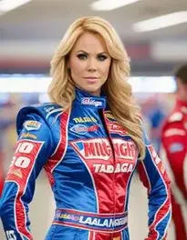 Female Talladega Nights face swap