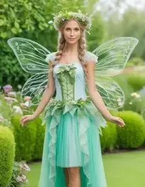 Garden Fairy Costume Woman face swap