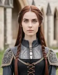 Gothic Medieval Dress face swap