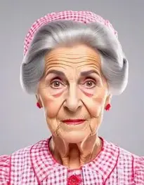 Granny Fancy Dress Outfit face swap