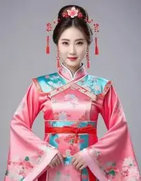 Chinese Fancy Dress Woman face swap