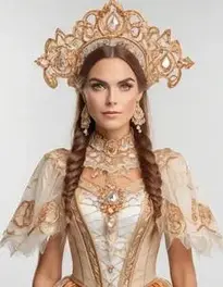 Elaborate Halloween Costume For Woman face swap