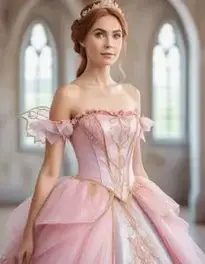 Fairy Tale Dress Woman face swap