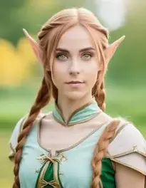 Female Elf Cosplay face swap