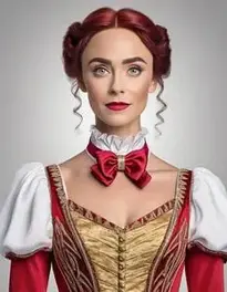 Greatest Showman Fancy Dress Woman face swap
