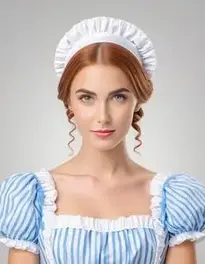 Milk Maid Fancy Dress face swap