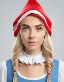 Woman Gnome face swap