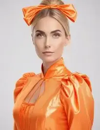 Orange Fancy Dress Outfit face swap