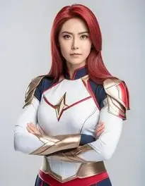 Power Woman Cosplay face swap